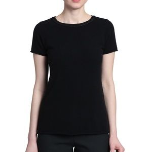 NWT Badgley Mischa Short Sleeve Sweater - Black - Size M